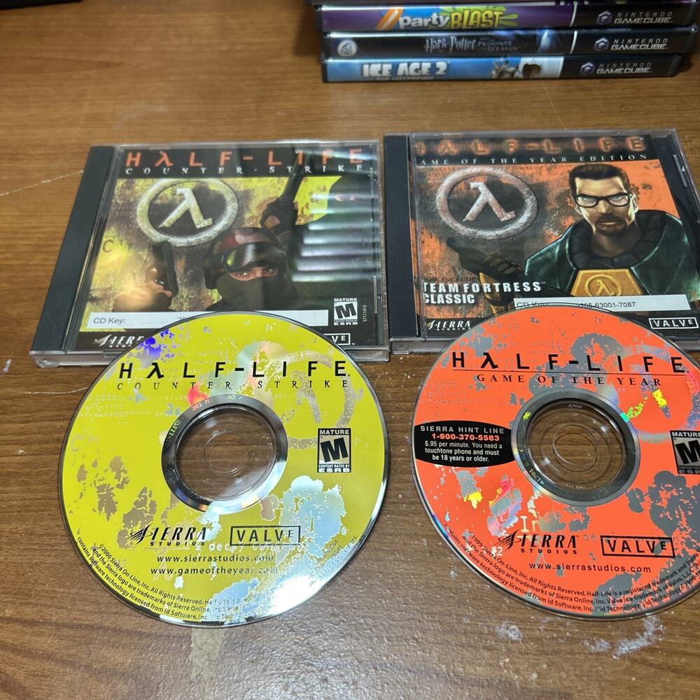 HALF LIFE, COUNTER STRIKE, PC CD-ROM Games Free Shipping